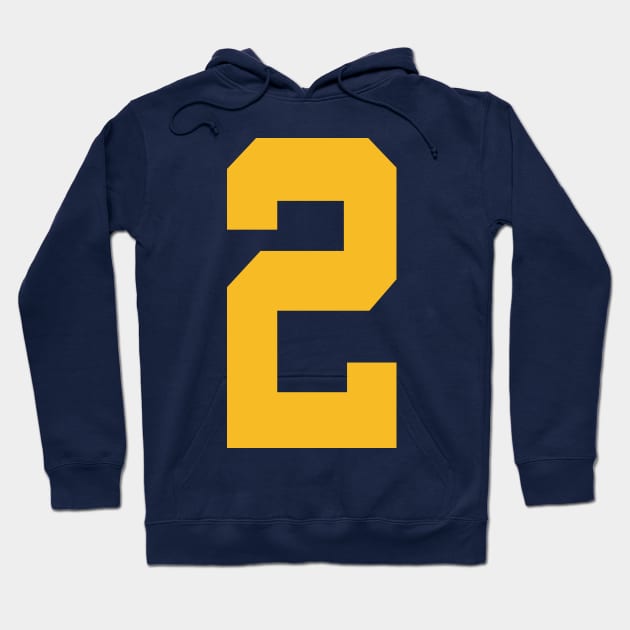 Team Number 2 Hoodie by colorsplash